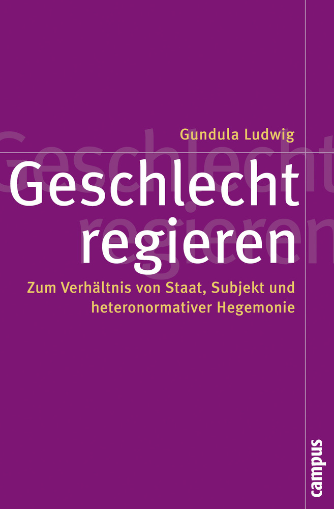 Cover: 9783593394114 | Geschlecht regieren | Gundula Ludwig | Taschenbuch | 280 S. | Deutsch