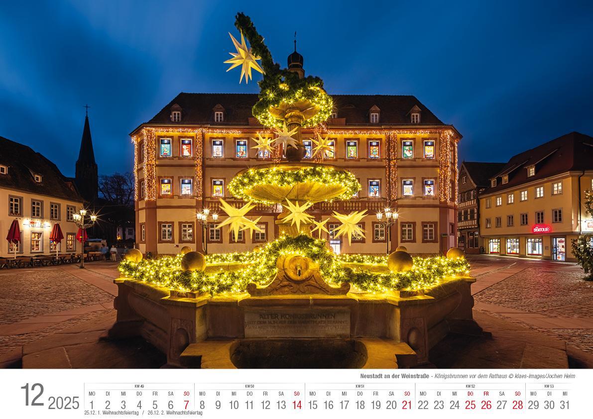 Bild: 9783965352339 | Neustadt a. d. Weinstraße 2025 Bildkalender A3 Spiralbindung | Klaes