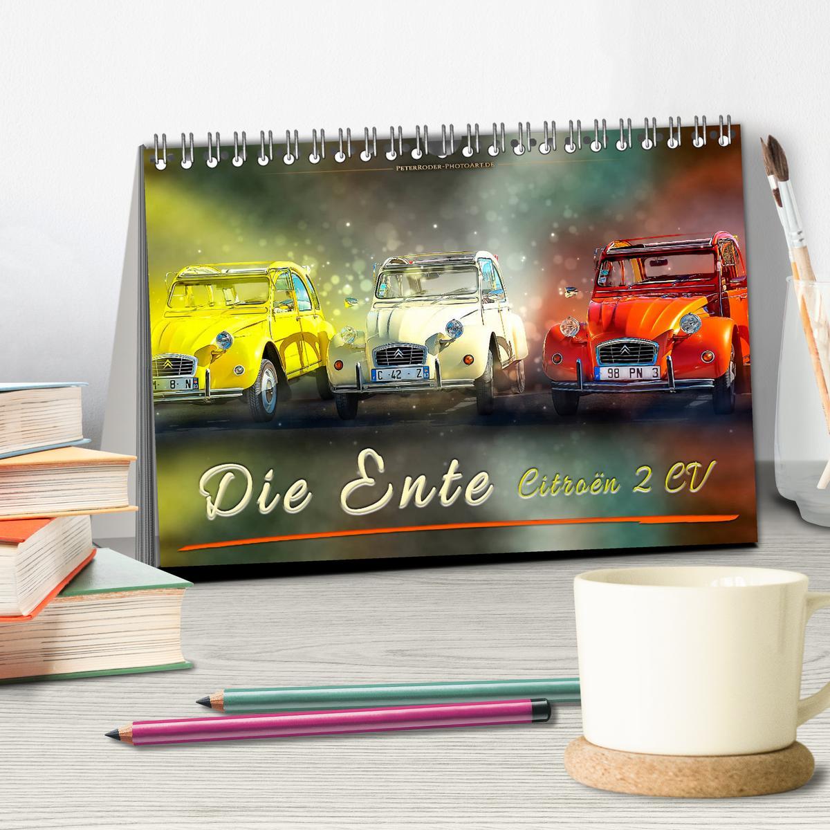 Bild: 9783435348022 | Die Ente - Citroën 2CV (Tischkalender 2025 DIN A5 quer), CALVENDO...