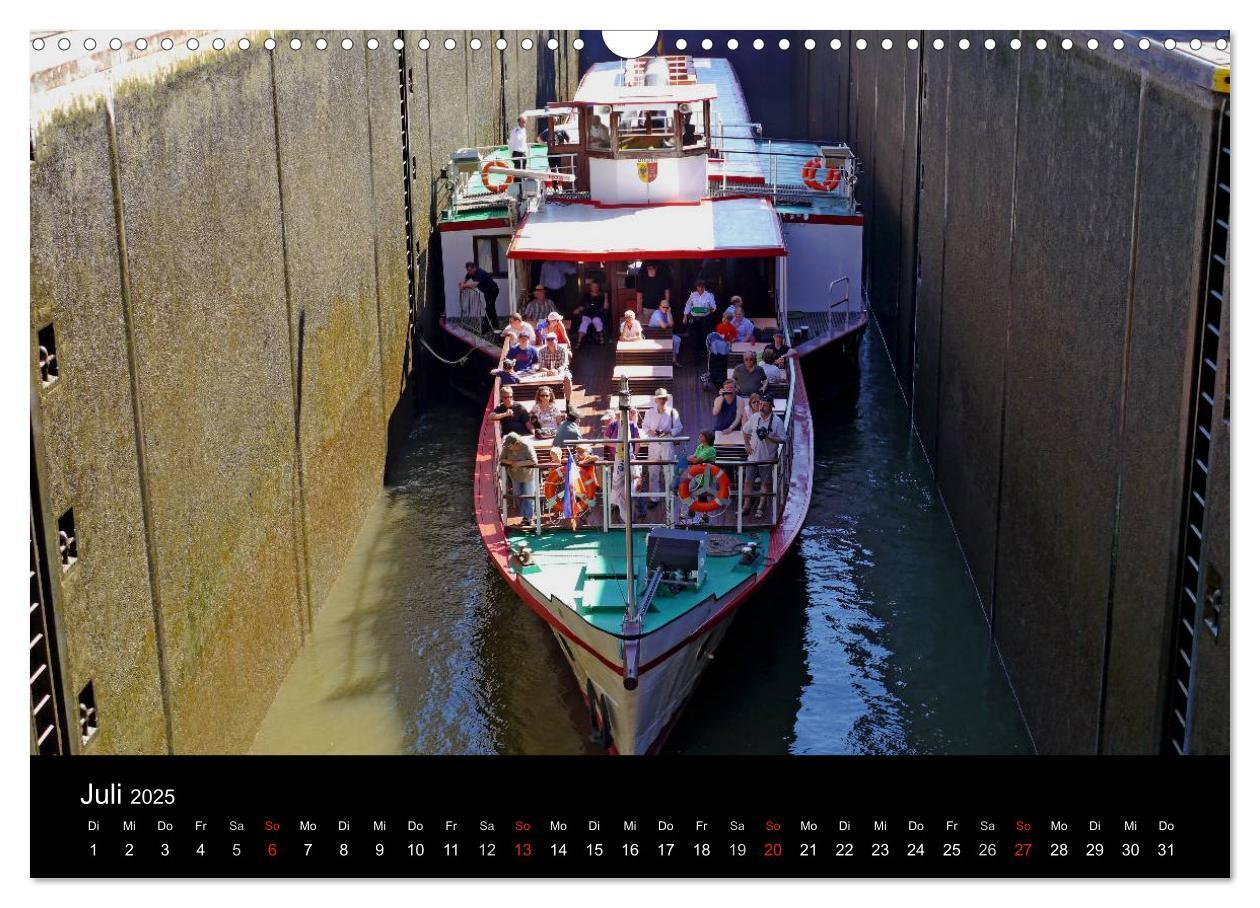 Bild: 9783435738090 | Binnenschiff Ahoi! (Wandkalender 2025 DIN A3 quer), CALVENDO...