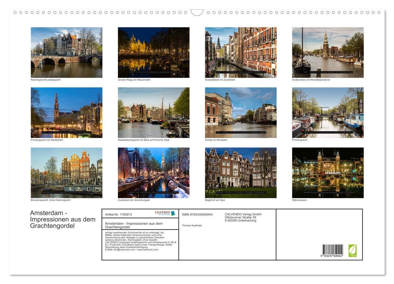 Bild: 9783435609444 | Amsterdam - Impressionen aus dem Grachtengordel (Wandkalender 2025...