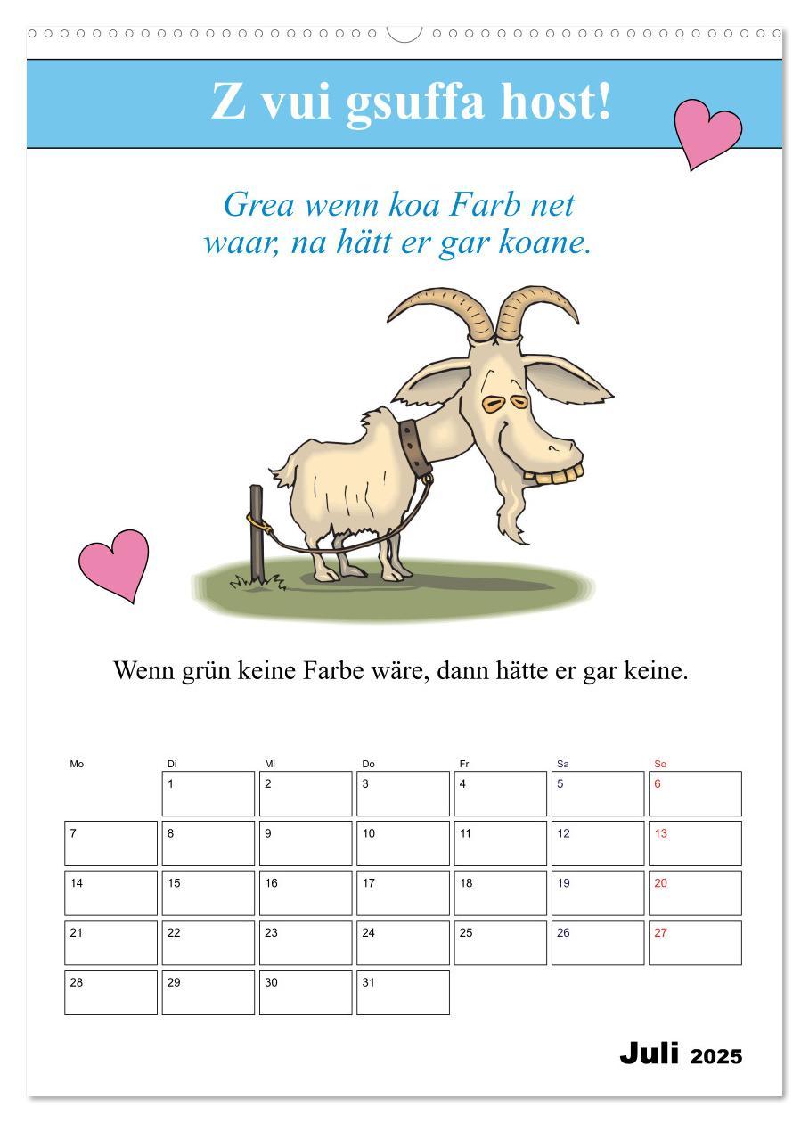 Bild: 9783457038918 | So a Schmarrn! Bairische Mundart (Wandkalender 2025 DIN A2 hoch),...