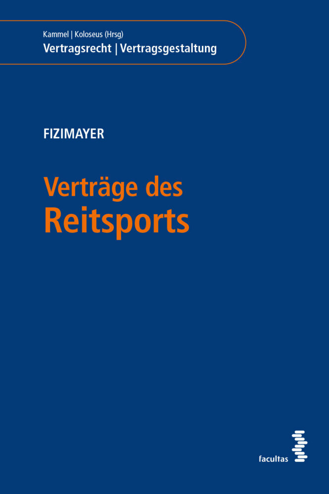 Cover: 9783708922058 | Verträge des Reitsports | Petra Fizimayer | Taschenbuch | Deutsch