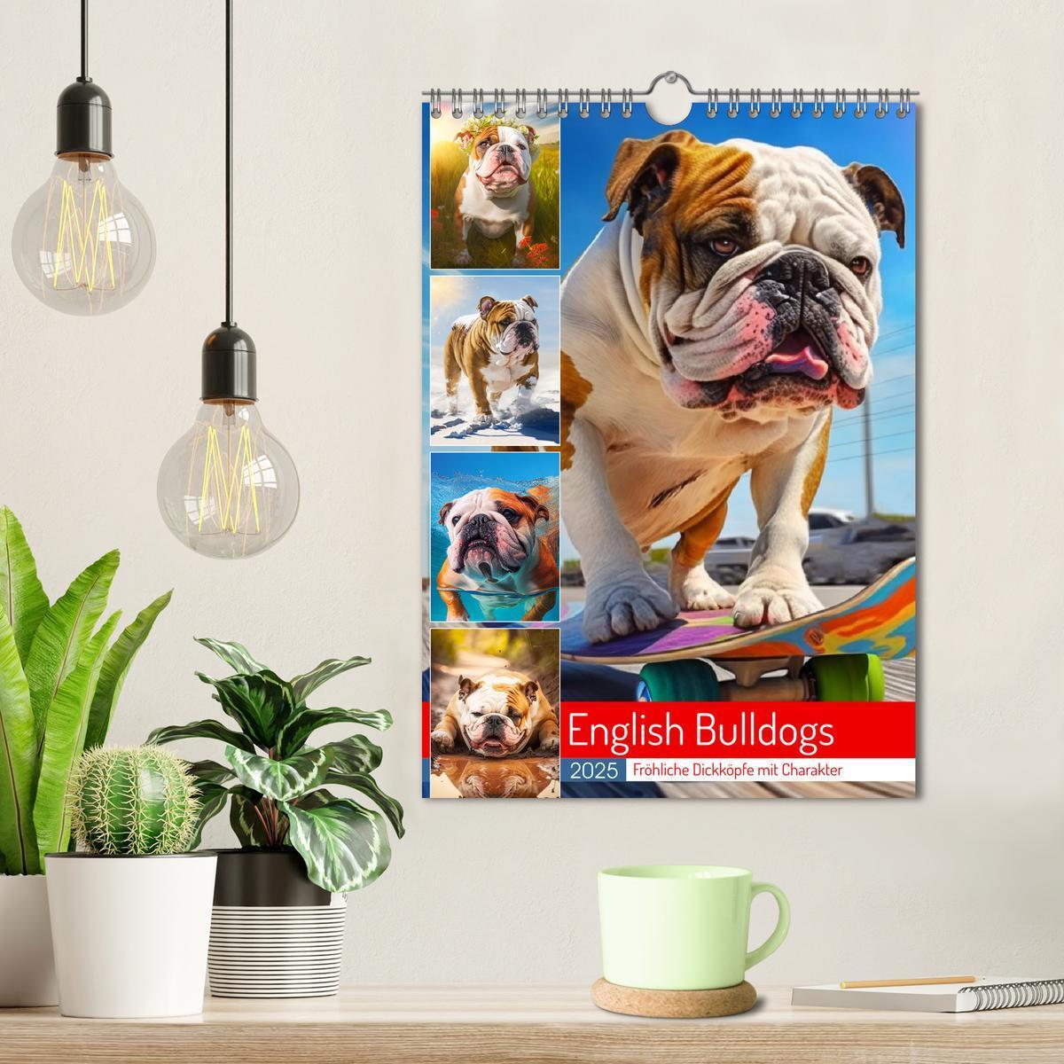 Bild: 9783435871605 | English Bulldogs. Fröhliche Dickköpfe mit Charakter (Wandkalender...