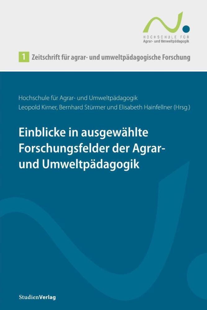 Cover: 9783706559447 | Zeitschrift für agrar- und umweltpädagogische Forschung 1 | Buch