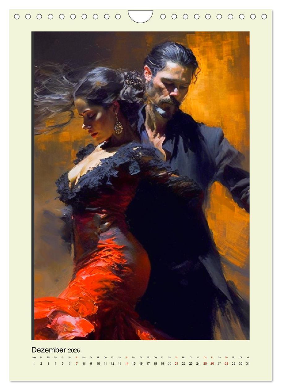 Bild: 9783435868797 | Flamenco. Anmutige Tänzerinnen. Illustrationen (Wandkalender 2025...