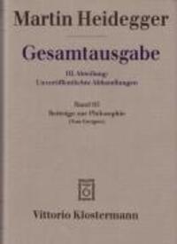 Cover: 9783465032823 | Gesamtausgabe Abt. 3 Unveröffentliche Abhandlungen Bd. 65. Beiträge...