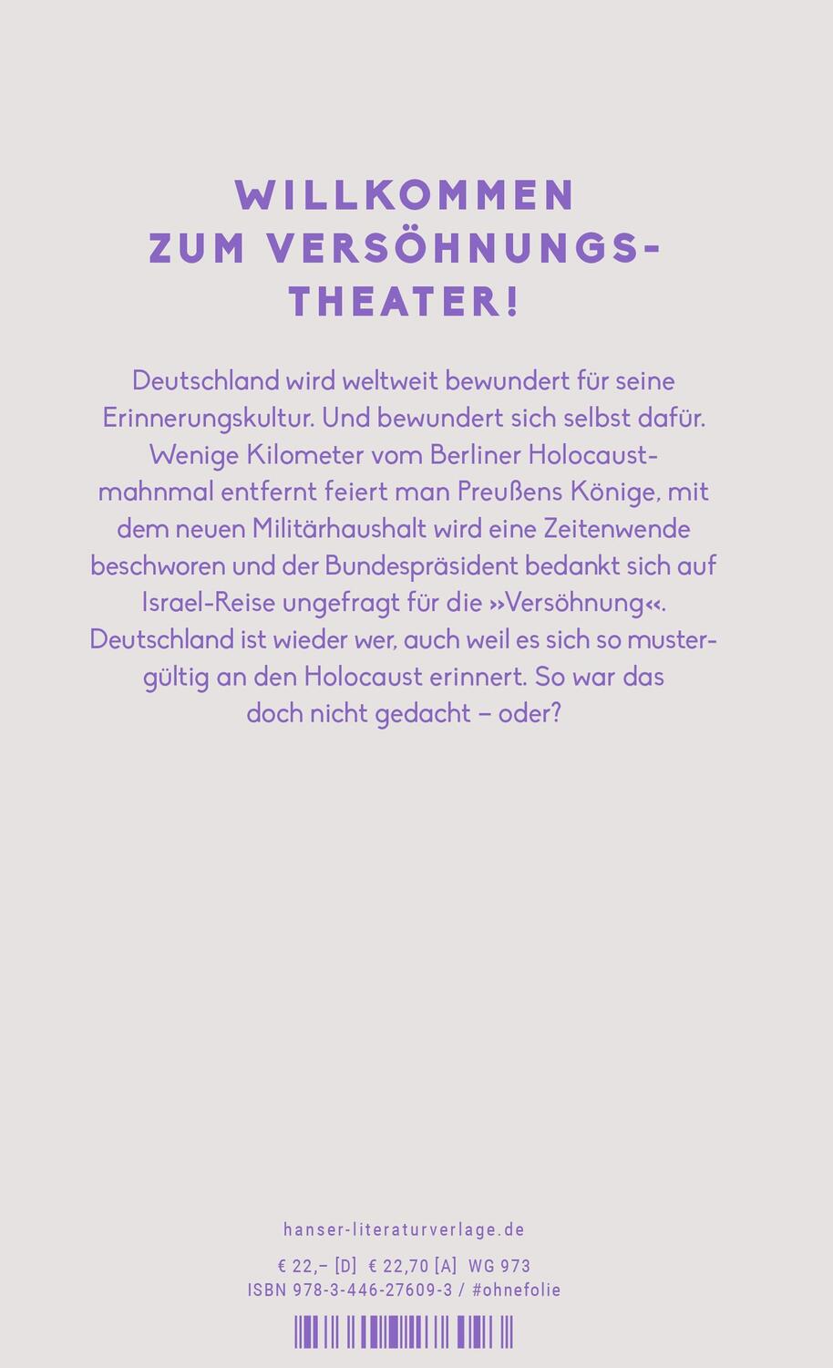 Bild: 9783446276093 | Versöhnungstheater | Max Czollek | Buch | Deutsch | 2023