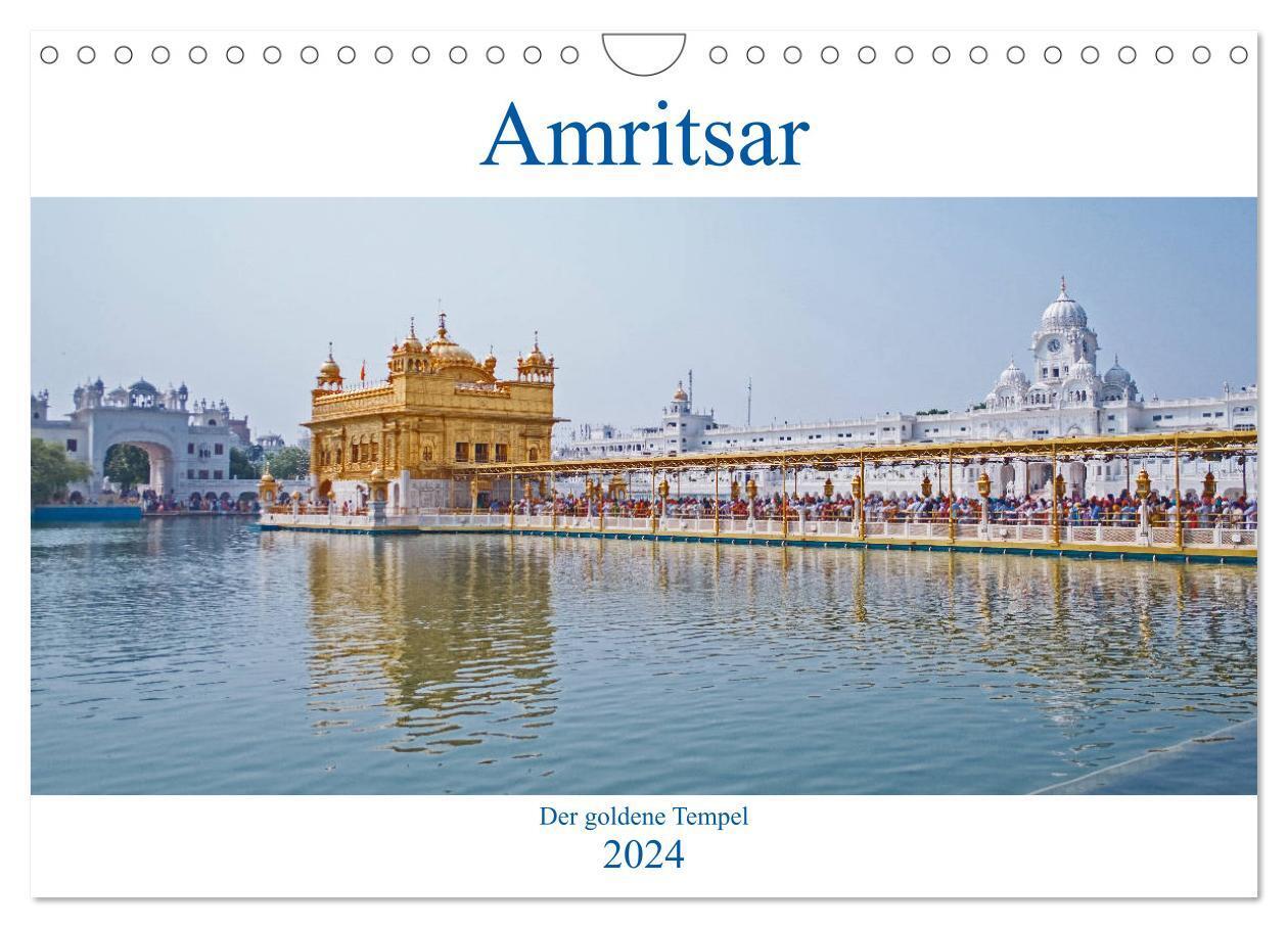 Cover: 9783383085734 | Amritsar - Der goldene Tempel (Wandkalender 2024 DIN A4 quer),...