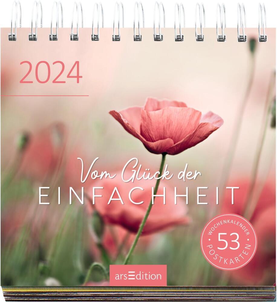Cover: 4014489130130 | Postkartenkalender Vom Glück der Einfachheit 2024 | Kalender | 108 S.