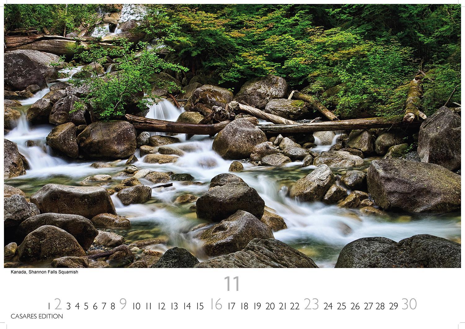 Bild: 9781835241080 | Wasserfälle 2025 L 35x50cm | Kalender | 14 S. | Deutsch | 2025