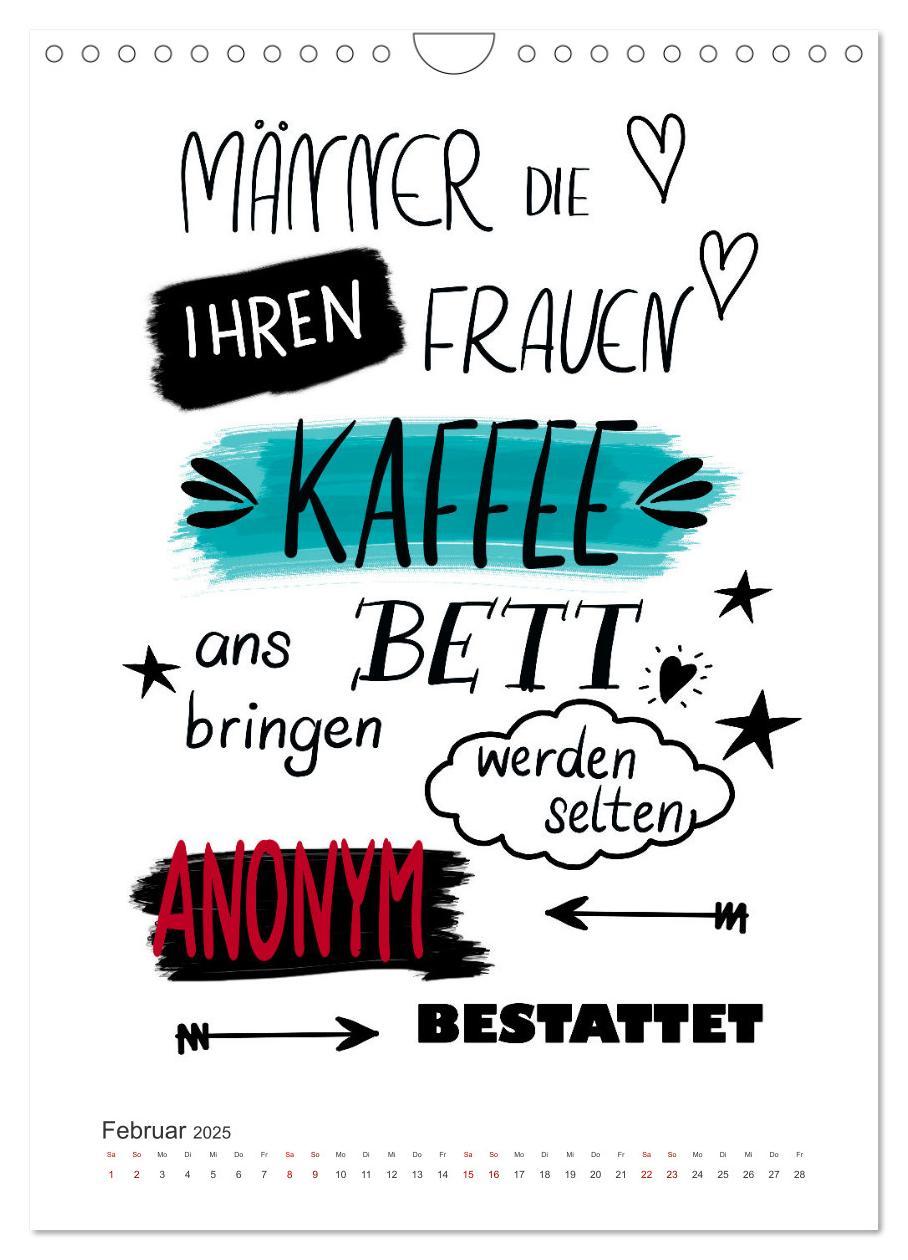 Bild: 9783435897766 | Kaffee liebt dich (Wandkalender 2025 DIN A4 hoch), CALVENDO...