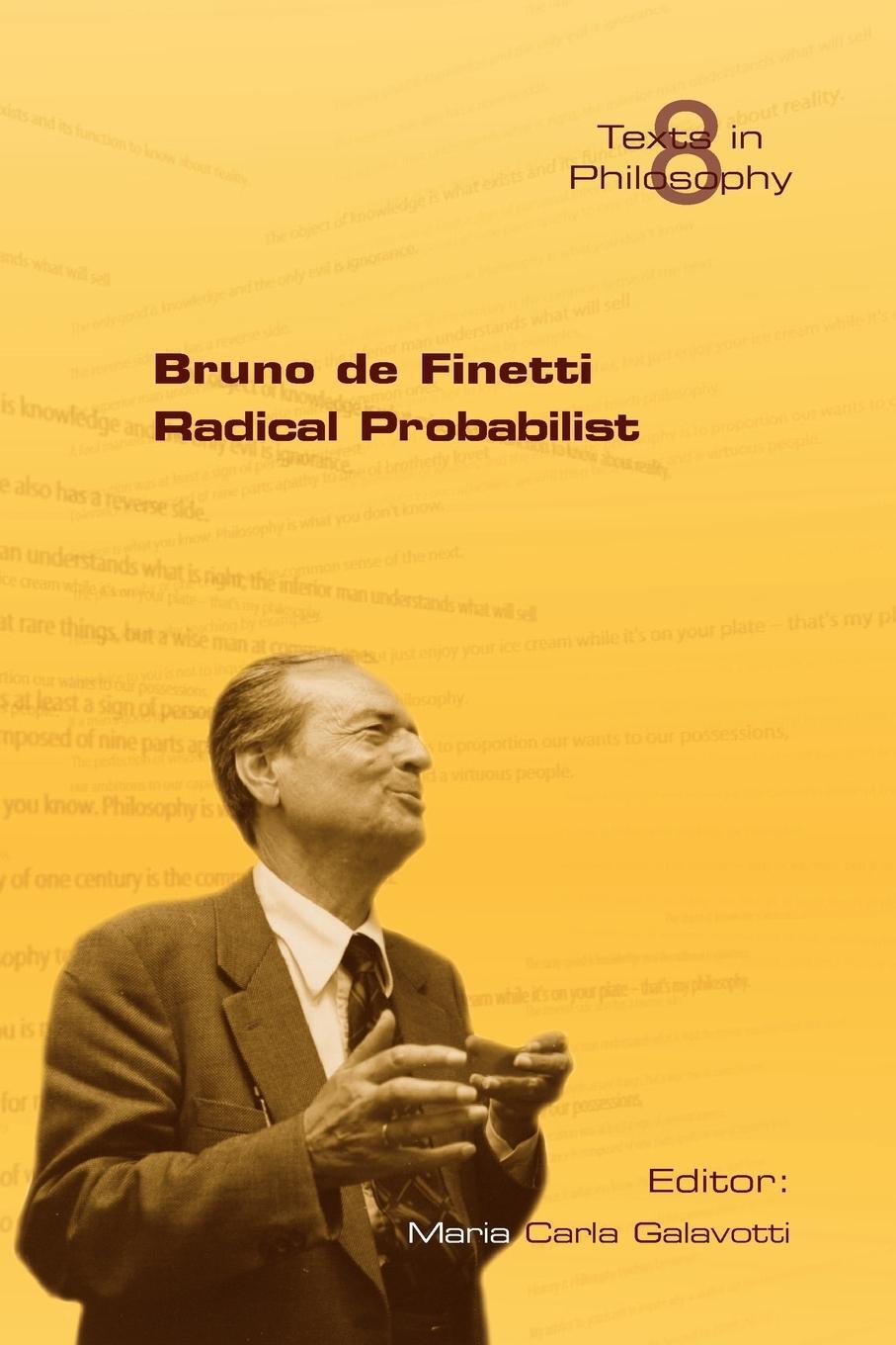 Cover: 9781904987420 | Bruno de Finetti Radical Probabilist | Maria Carla Galavotti | Buch