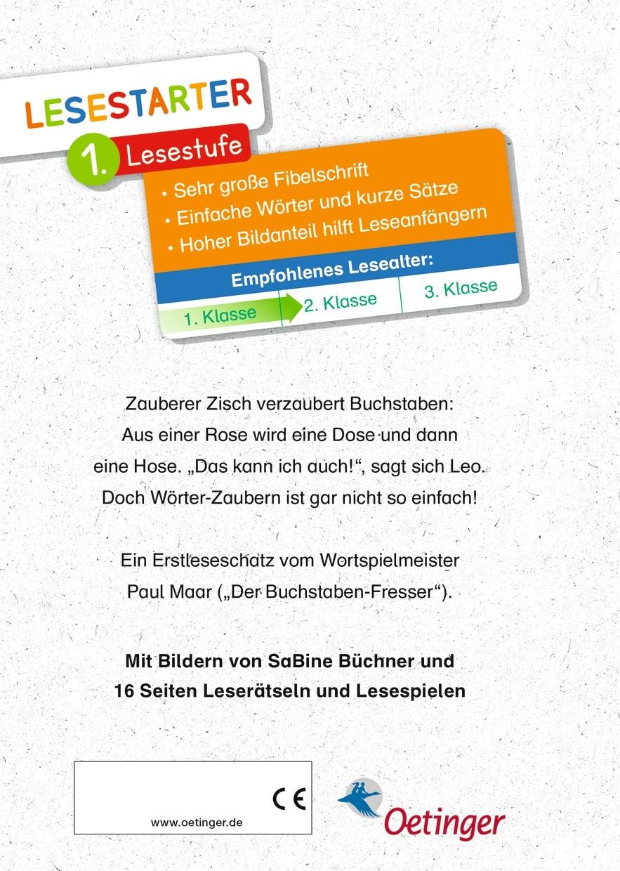 Rückseite: 9783789111051 | Der Buchstaben-Zauberer | Lesestarter, 1. Lesestufe | Paul Maar | Buch