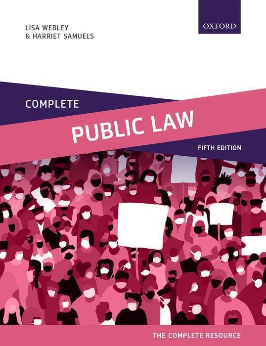 Cover: 9780198853183 | Complete Public Law | Text, Cases, and Materials | Lisa Webley (u. a.)
