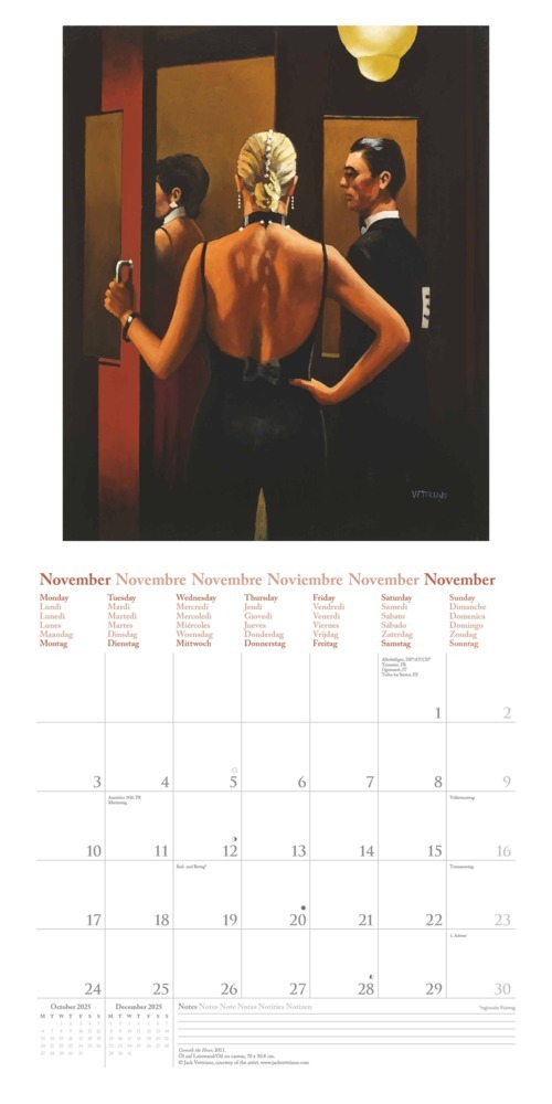 Bild: 4002725994066 | N NEUMANNVERLAGE - Jack Vettriano 2025 Broschürenkalender, 30x30cm,...