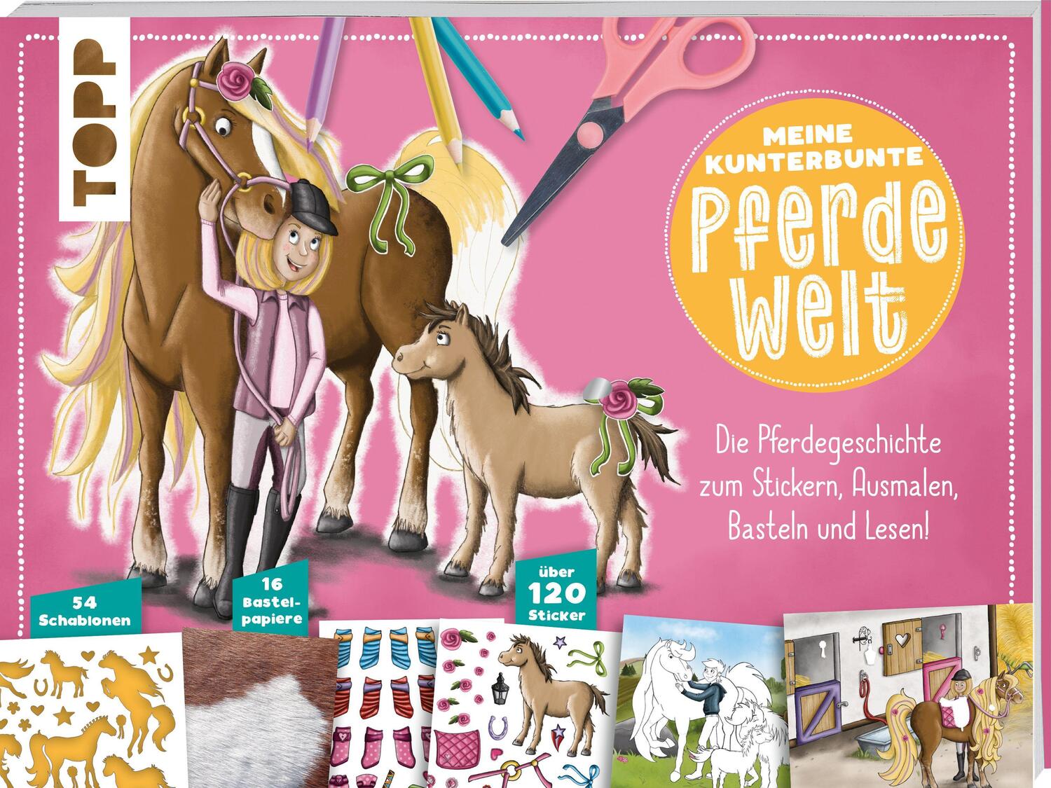 Cover: 9783772449581 | Meine kunterbunte Pferde-Welt | Melanie Kraft | Taschenbuch | Deutsch