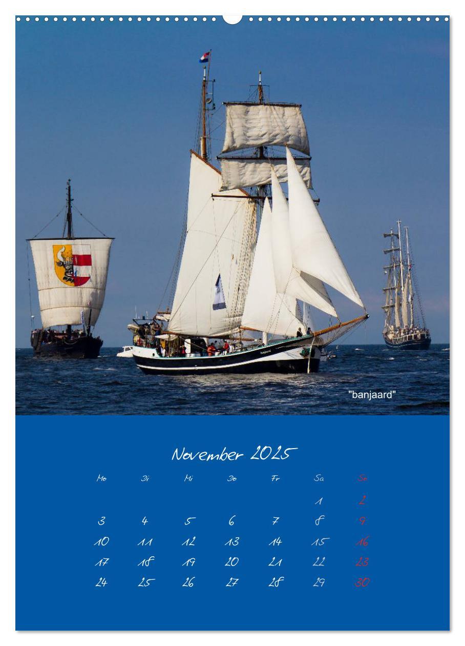 Bild: 9783457063958 | Unter Segeln (Wandkalender 2025 DIN A2 hoch), CALVENDO Monatskalender