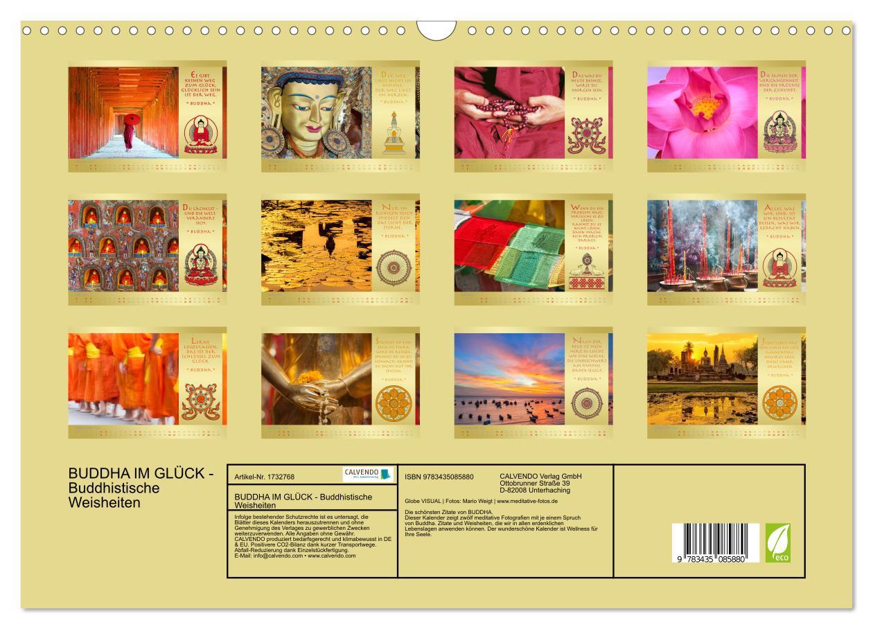 Bild: 9783435085880 | BUDDHA IM GLÜCK - Buddhistische Weisheiten (Wandkalender 2025 DIN...