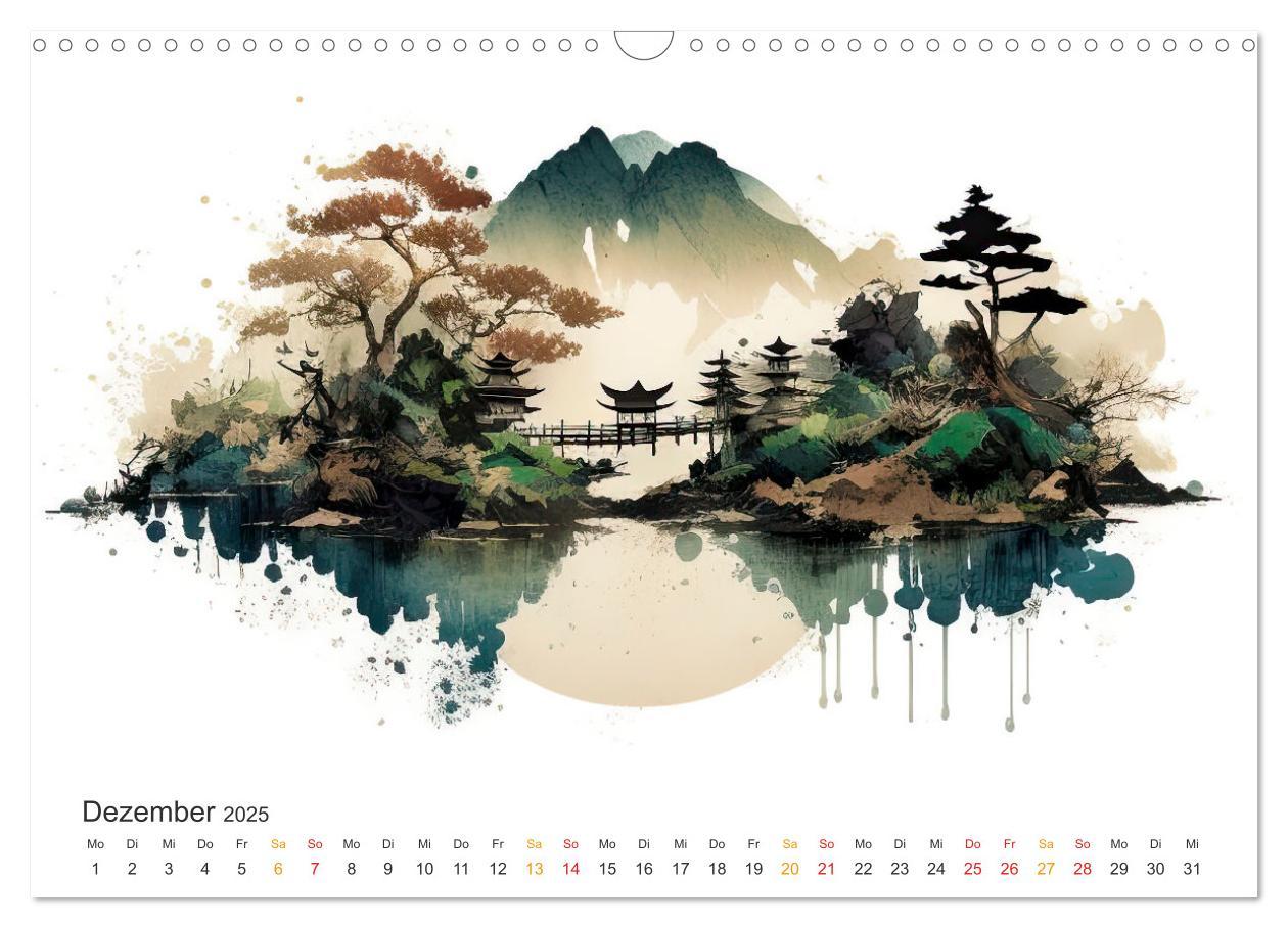 Bild: 9783457243800 | Japan - Aquarell Kunst und Tradition (Wandkalender 2025 DIN A3...