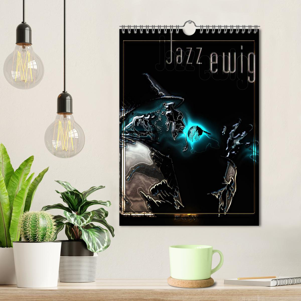 Bild: 9783435993406 | Jazz Ewig (Wandkalender 2025 DIN A4 hoch), CALVENDO Monatskalender