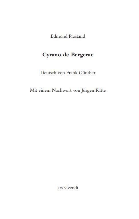 Bild: 9783747202791 | Cyrano de Bergerac | Versdrama | Edmond Rostand (u. a.) | Buch | 2022