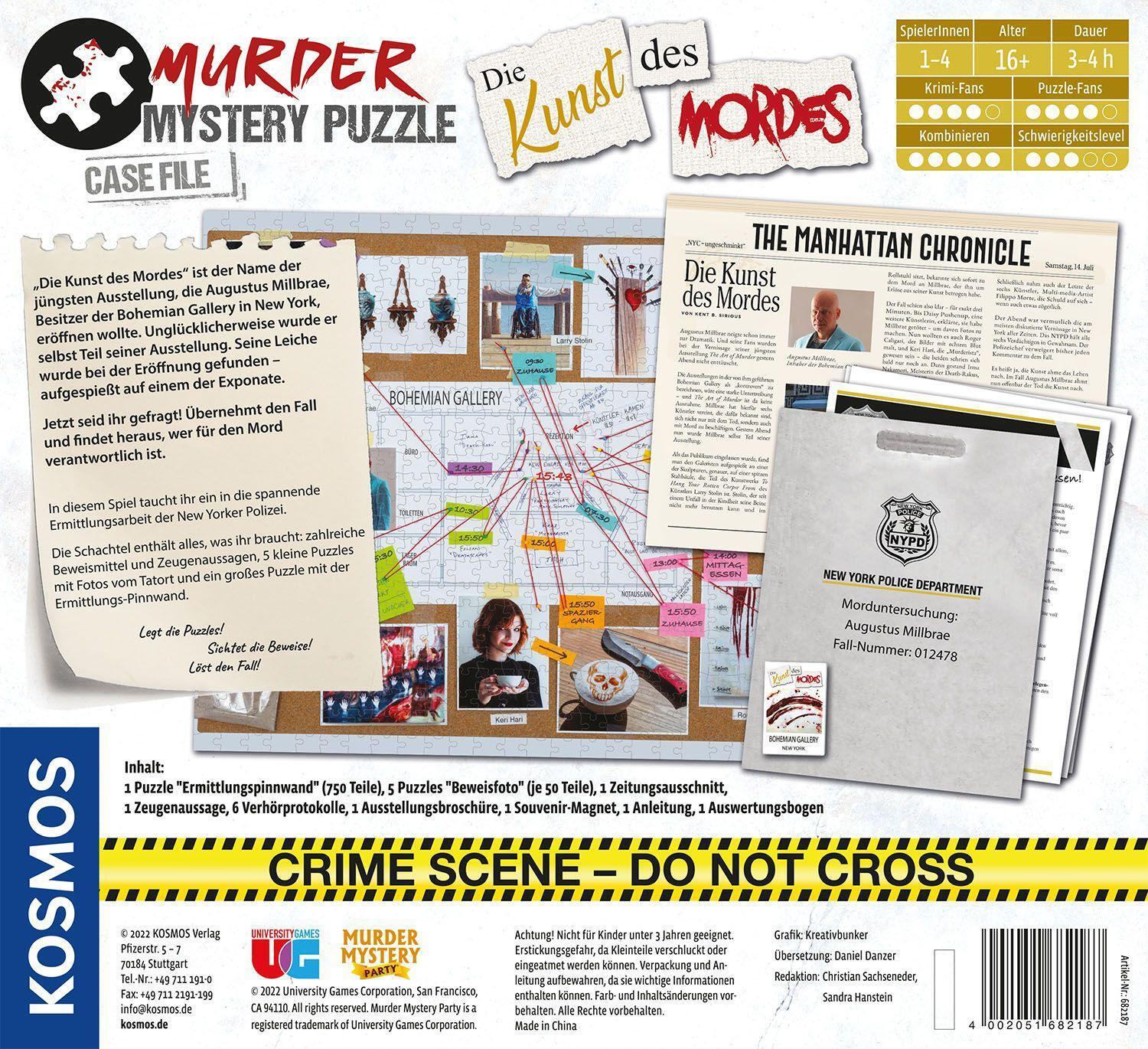 Bild: 4002051682187 | Murder Mystery Puzzle - Die Kunst des Mordes | Spiel | Deutsch | 2022