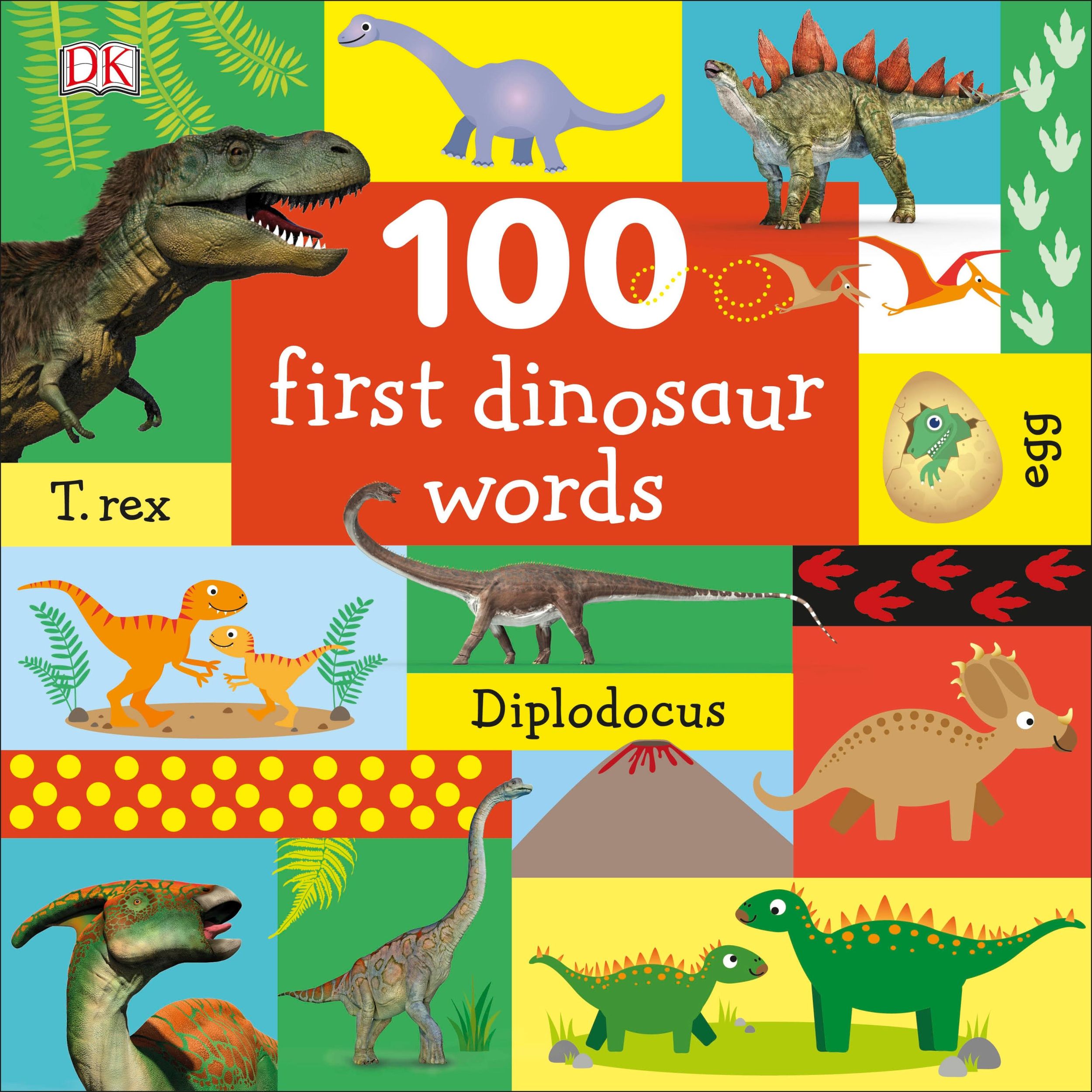 Cover: 9780241375587 | 100 First Dinosaur Words | Dk | Buch | Papp-Bilderbuch | Englisch