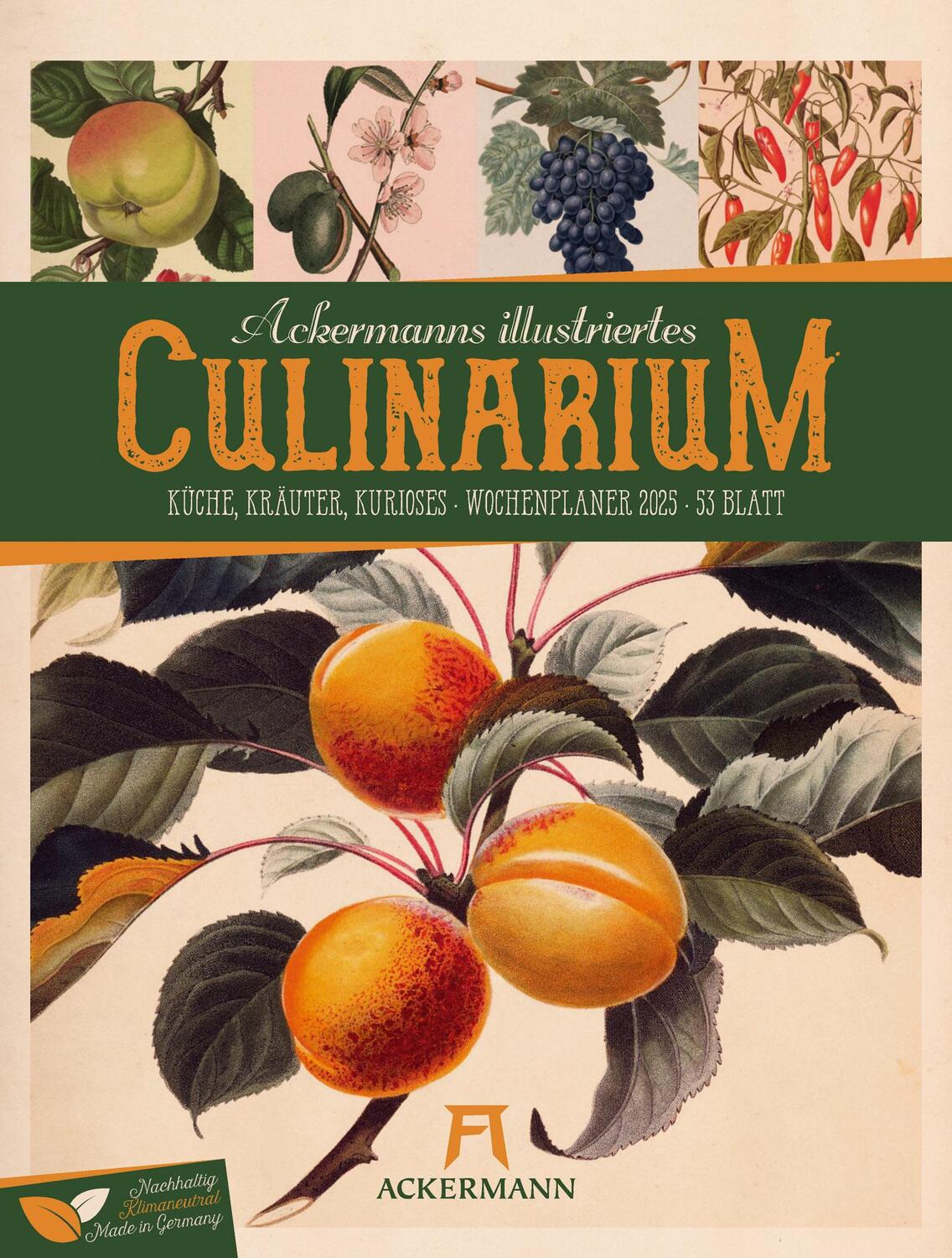 Cover: 9783838425863 | Culinarium - Küche, Kräuter, Kurioses - Vintage Wochenplaner...