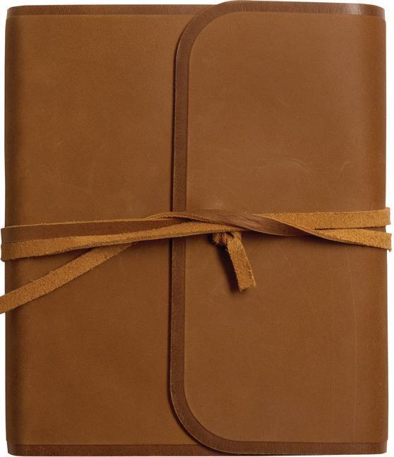 Cover: 9781433582462 | ESV Single Column Journaling Bible (Natural Leather, Brown, Flap...