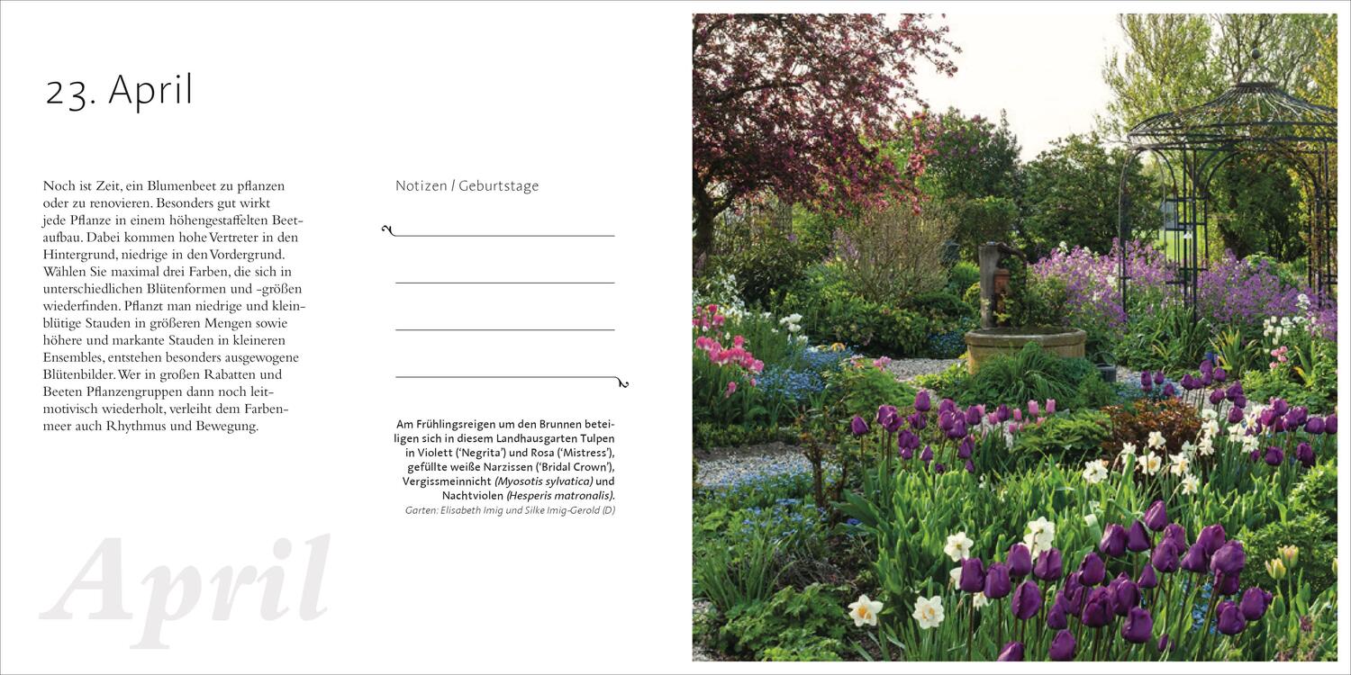 Bild: 9783421040862 | 365 Gärten | Ratgeber und Tagebuch fürs ganze Jahr | Gisela Keil | DVA