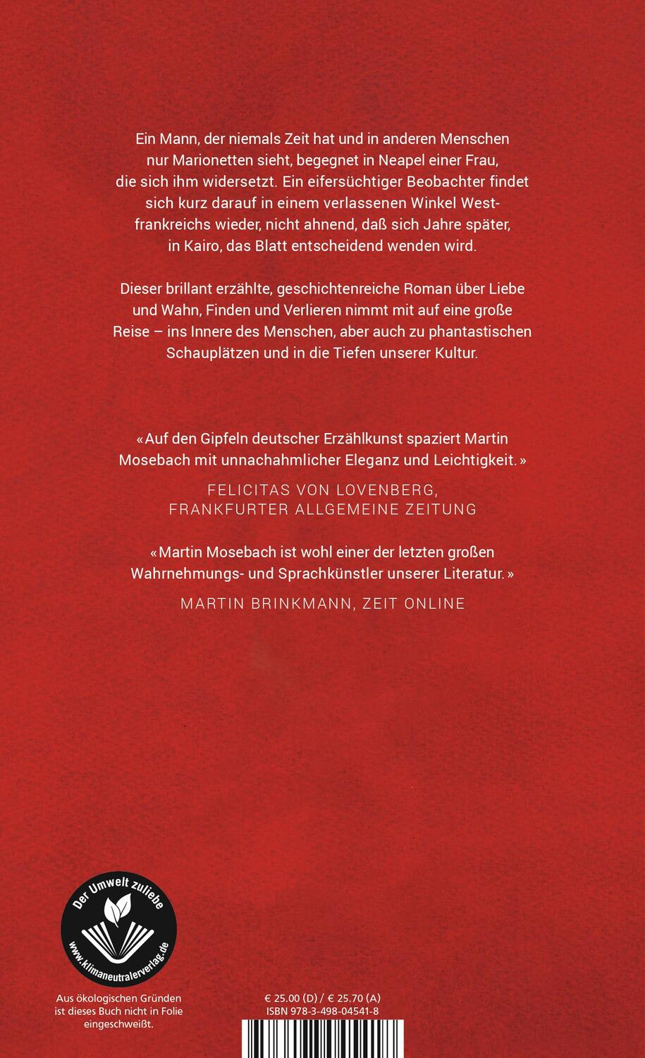 Rückseite: 9783498045418 | Krass | Roman | Martin Mosebach | Buch | Deutsch | 2021 | Rowohlt