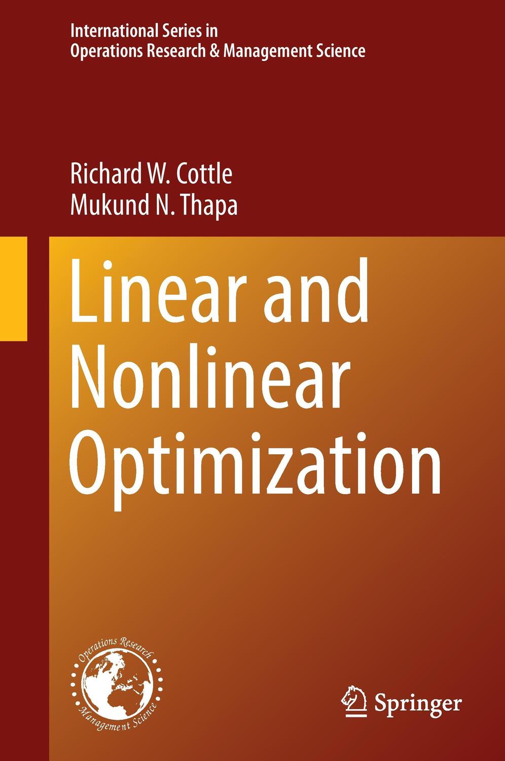 Cover: 9781493970537 | Linear and Nonlinear Optimization | Mukund N. Thapa (u. a.) | Buch