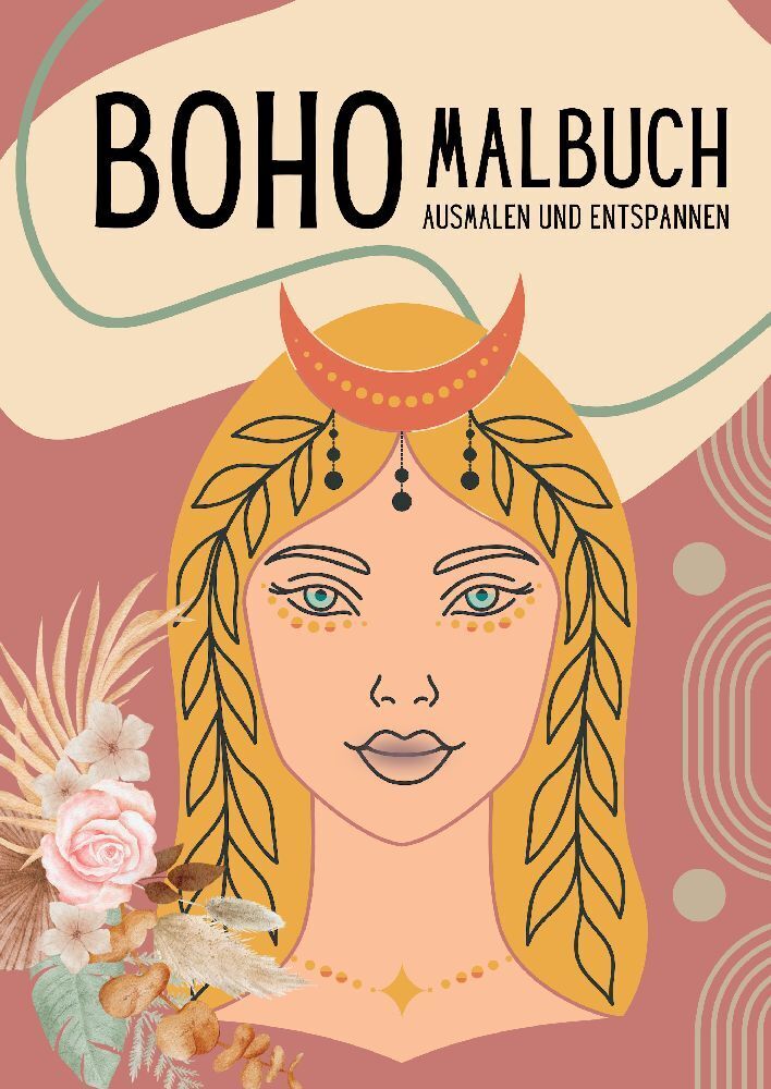 Cover: 9783347818392 | Boho Malbuch für Erwachsene Boho Chic für Frauen, Teenager,...