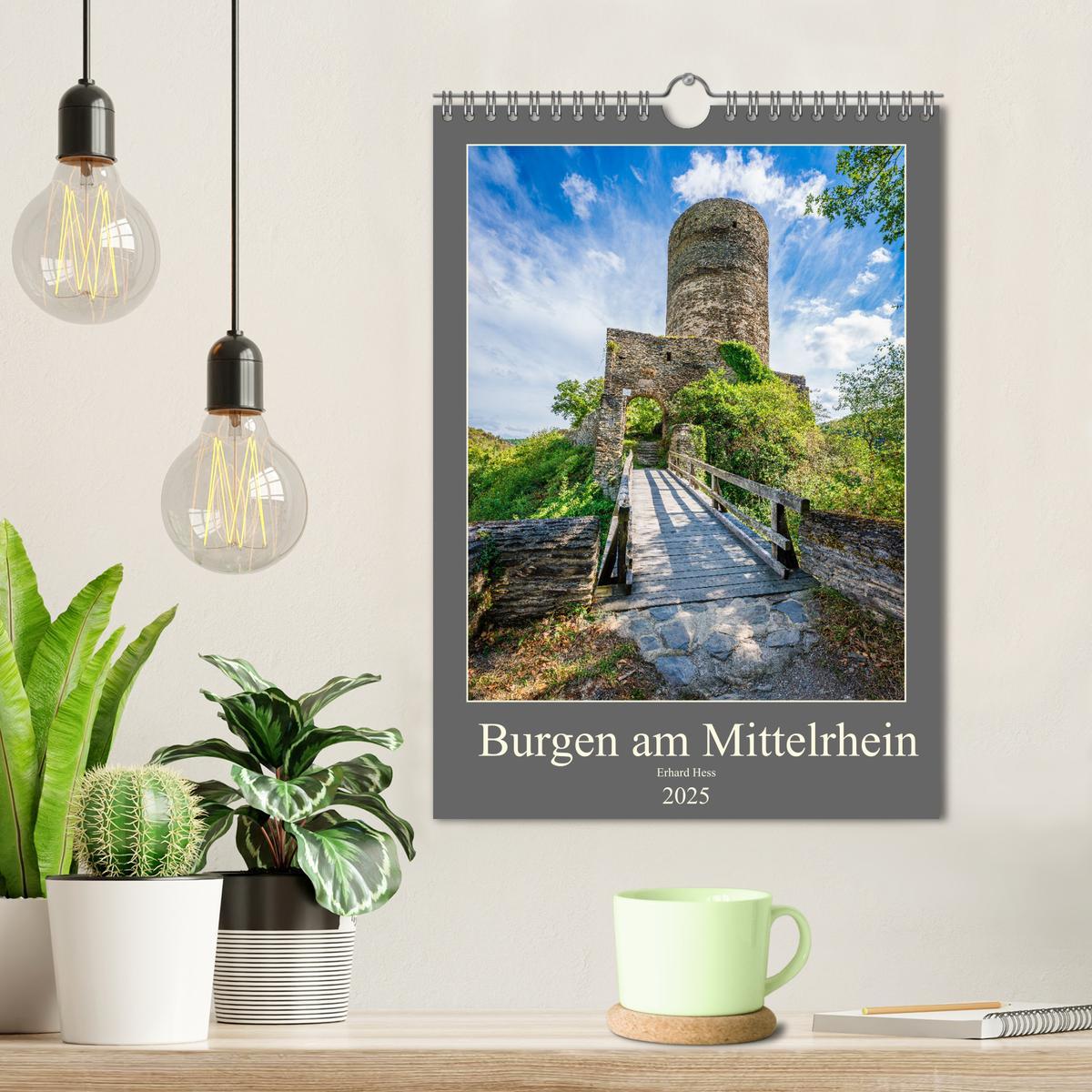 Bild: 9783435380572 | Burgen am Mittelrhein (Wandkalender 2025 DIN A4 hoch), CALVENDO...