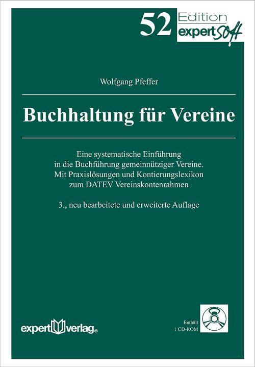 Cover: 9783816933052 | Buchhaltung für Vereine | Wolfgang Pfeffer | Taschenbuch | Deutsch