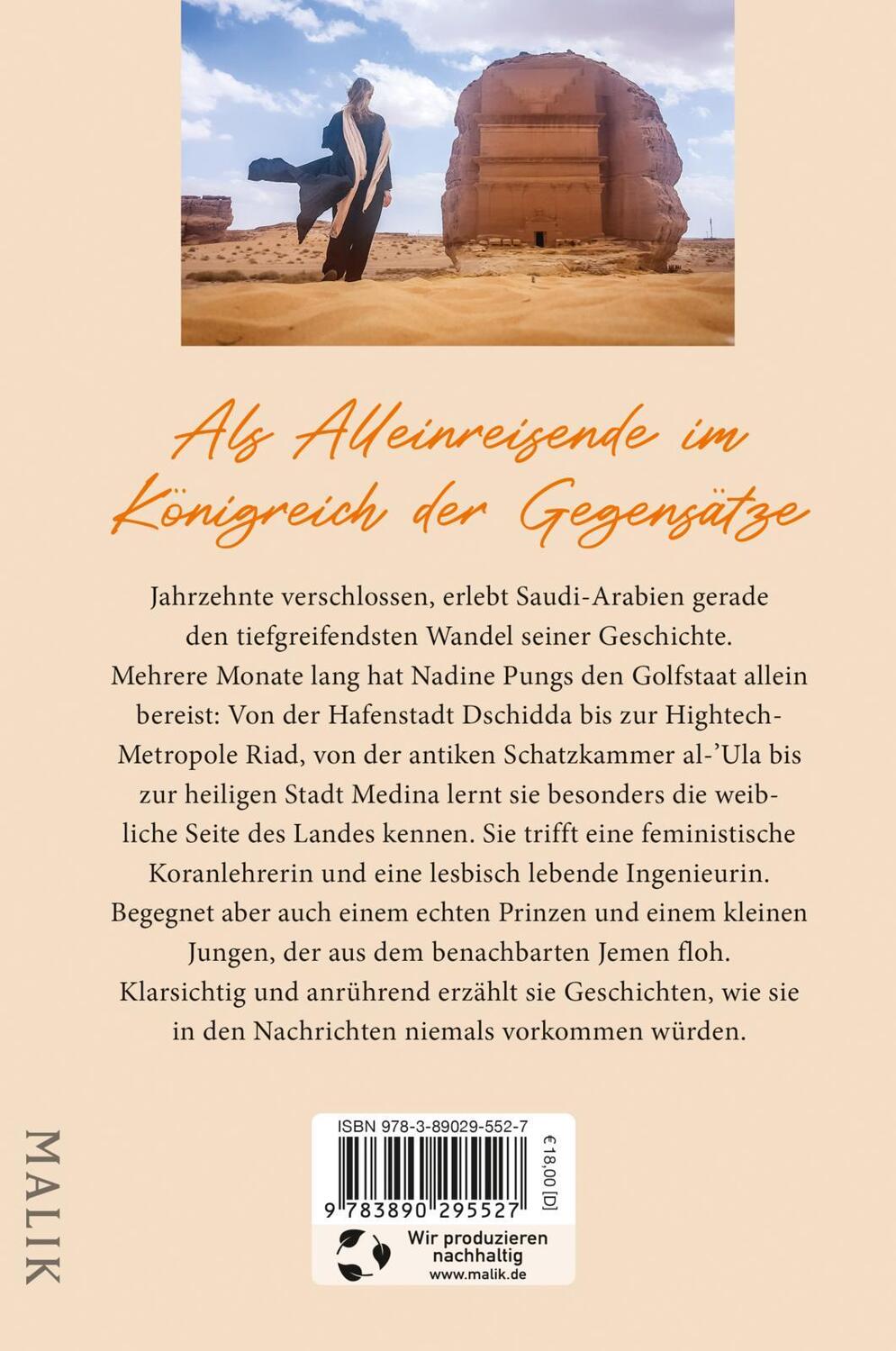 Rückseite: 9783890295527 | Frühling in Saudi-Arabien | Nadine Pungs | Taschenbuch | 288 S. | 2024