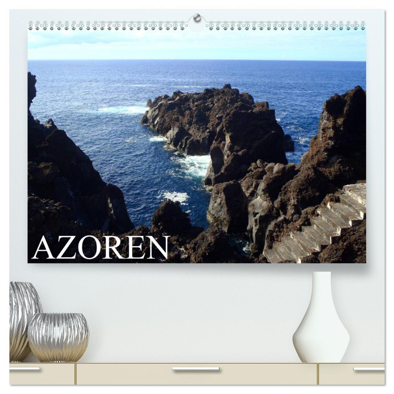 Cover: 9783435779536 | Azoren 2025 (hochwertiger Premium Wandkalender 2025 DIN A2 quer),...