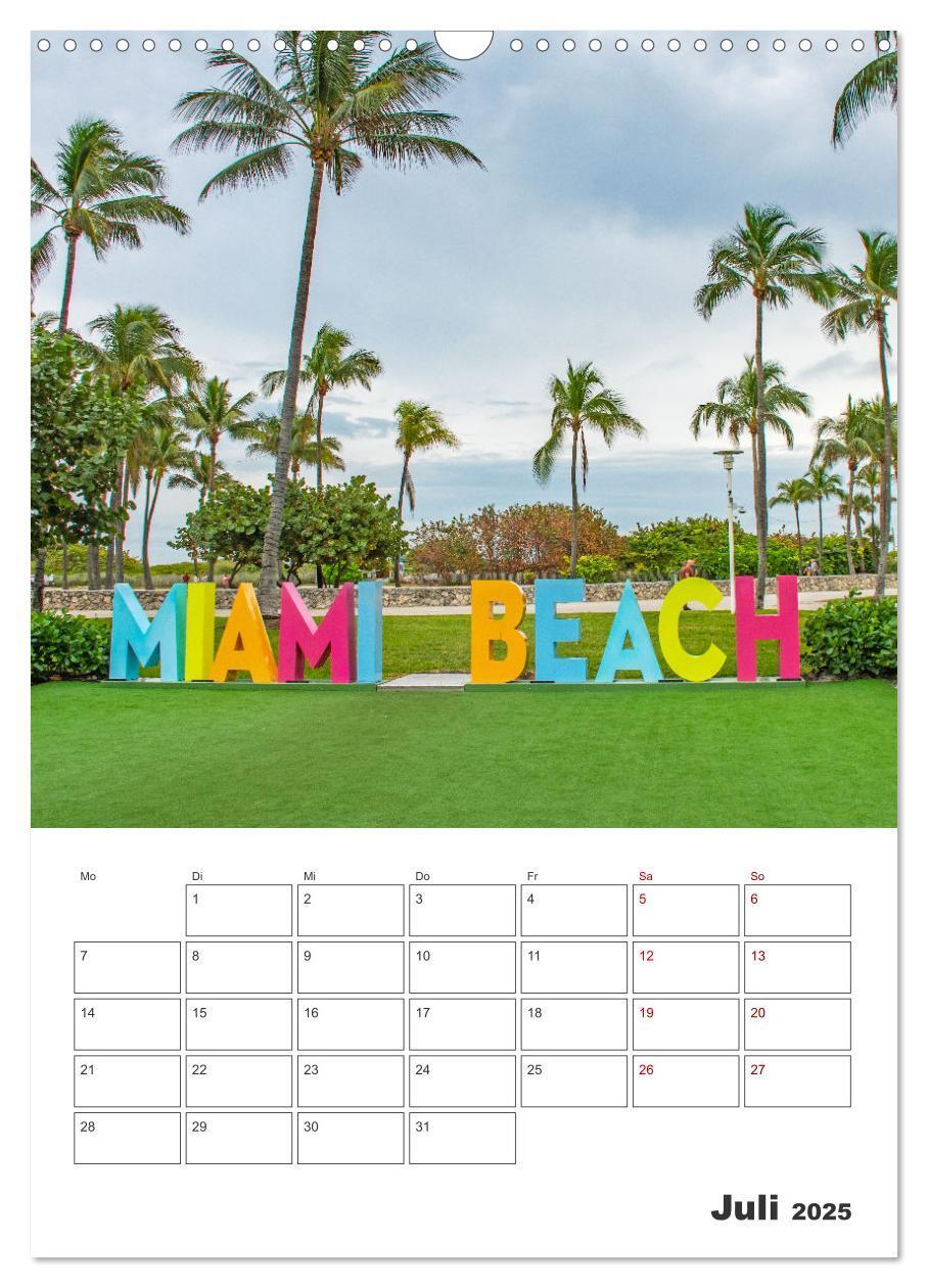 Bild: 9783457156483 | Miami - Reiseplaner (Wandkalender 2025 DIN A3 hoch), CALVENDO...