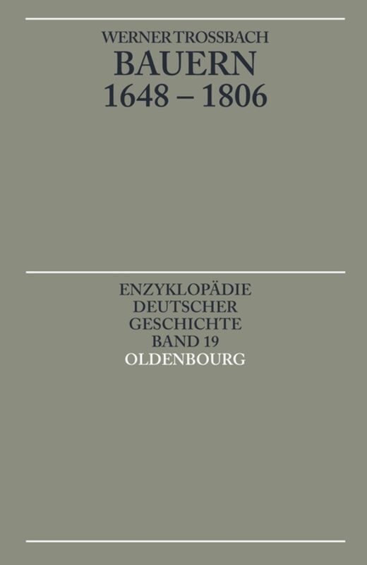 Cover: 9783486550559 | Bauern 1648-1806 | Werner Troßbach | Taschenbuch | XII | Deutsch
