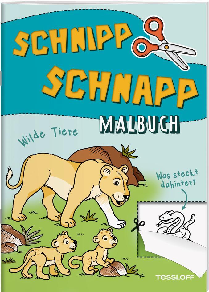 Cover: 9783788645410 | Schnipp Schnapp Malbuch. Wilde Tiere. Was steckt dahinter? | Broschüre