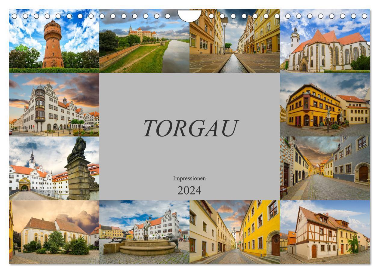 Cover: 9783383101458 | Torgau Impressionen (Wandkalender 2024 DIN A4 quer), CALVENDO...