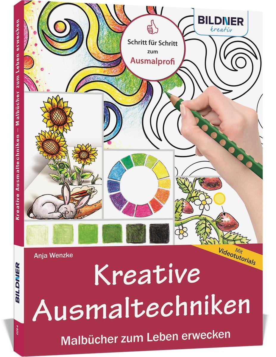Cover: 9783832802622 | Kreative Ausmaltechniken - Malbücher zum Leben erwecken! | Anja Wenzke
