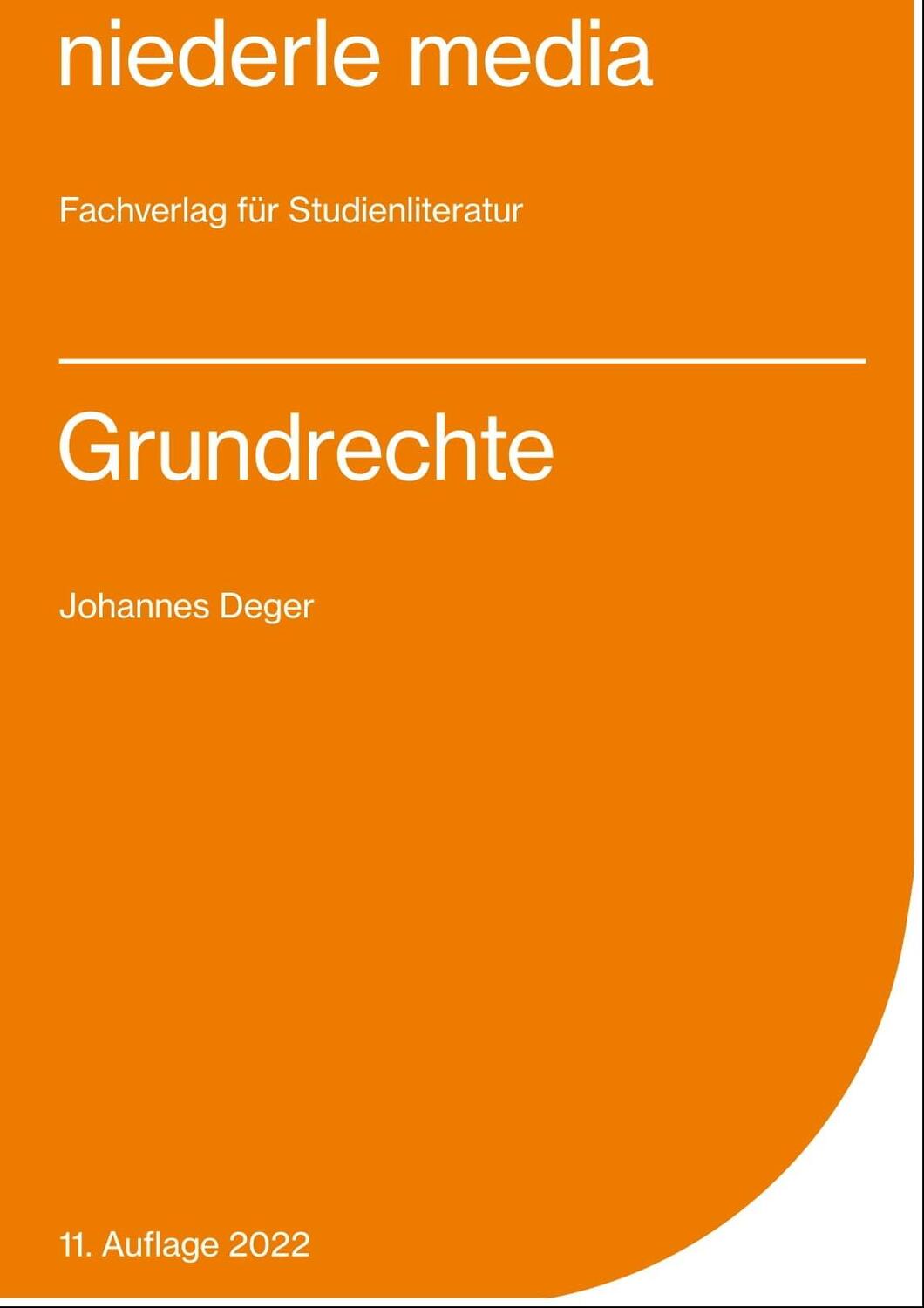 Cover: 9783867240680 | Grundrechte | Johannes Deger | Taschenbuch | Deutsch | 2007