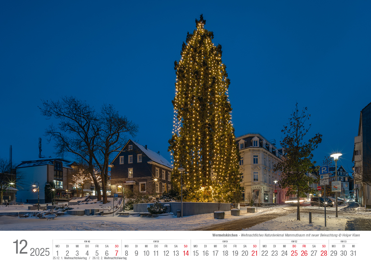 Bild: 9783965352322 | Wermelskirchen 2025 Bildkalender A3 Spiralbindung | Holger Klaes