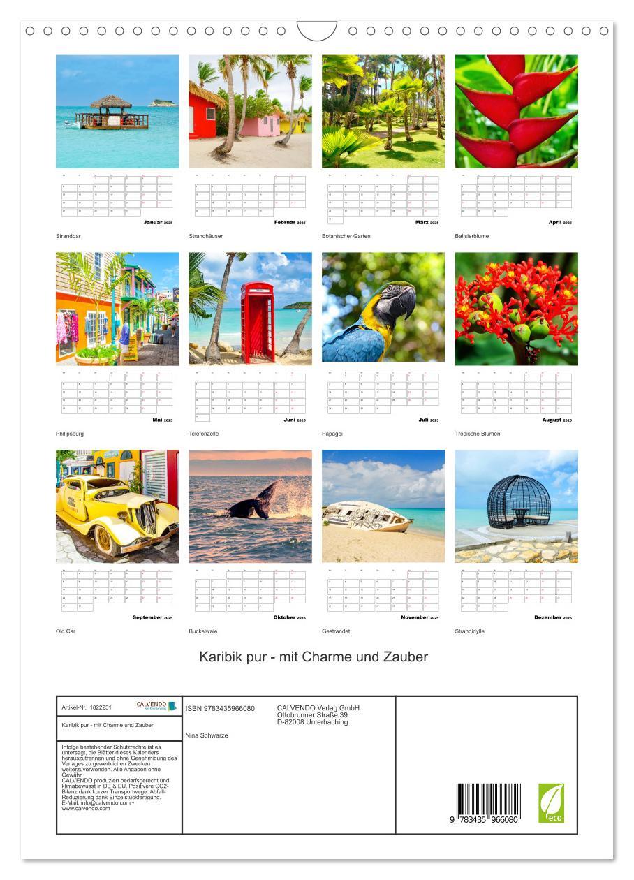 Bild: 9783435966080 | Karibik pur - mit Charme und Zauber (Wandkalender 2025 DIN A3...