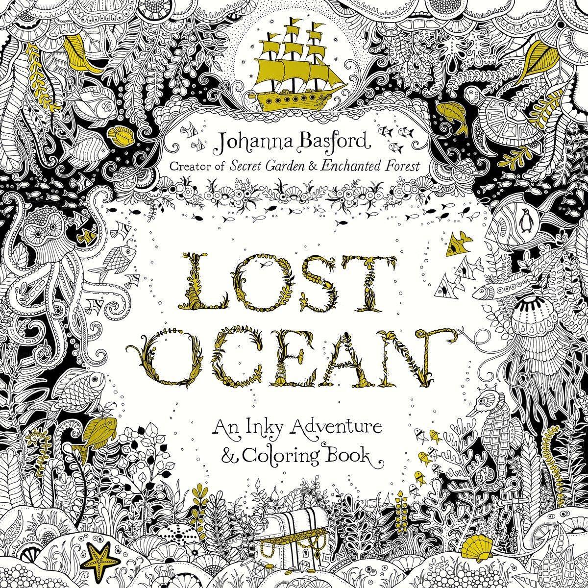Cover: 9780143108993 | Lost Ocean | An Inky Adventure and Coloring Book for Adults | Basford