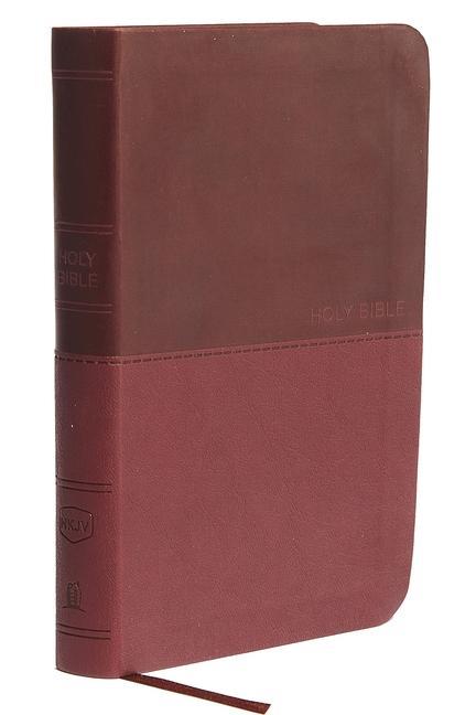 Cover: 9780718075538 | NKJV, Value Thinline Bible, Compact, Leathersoft, Burgundy, Red...