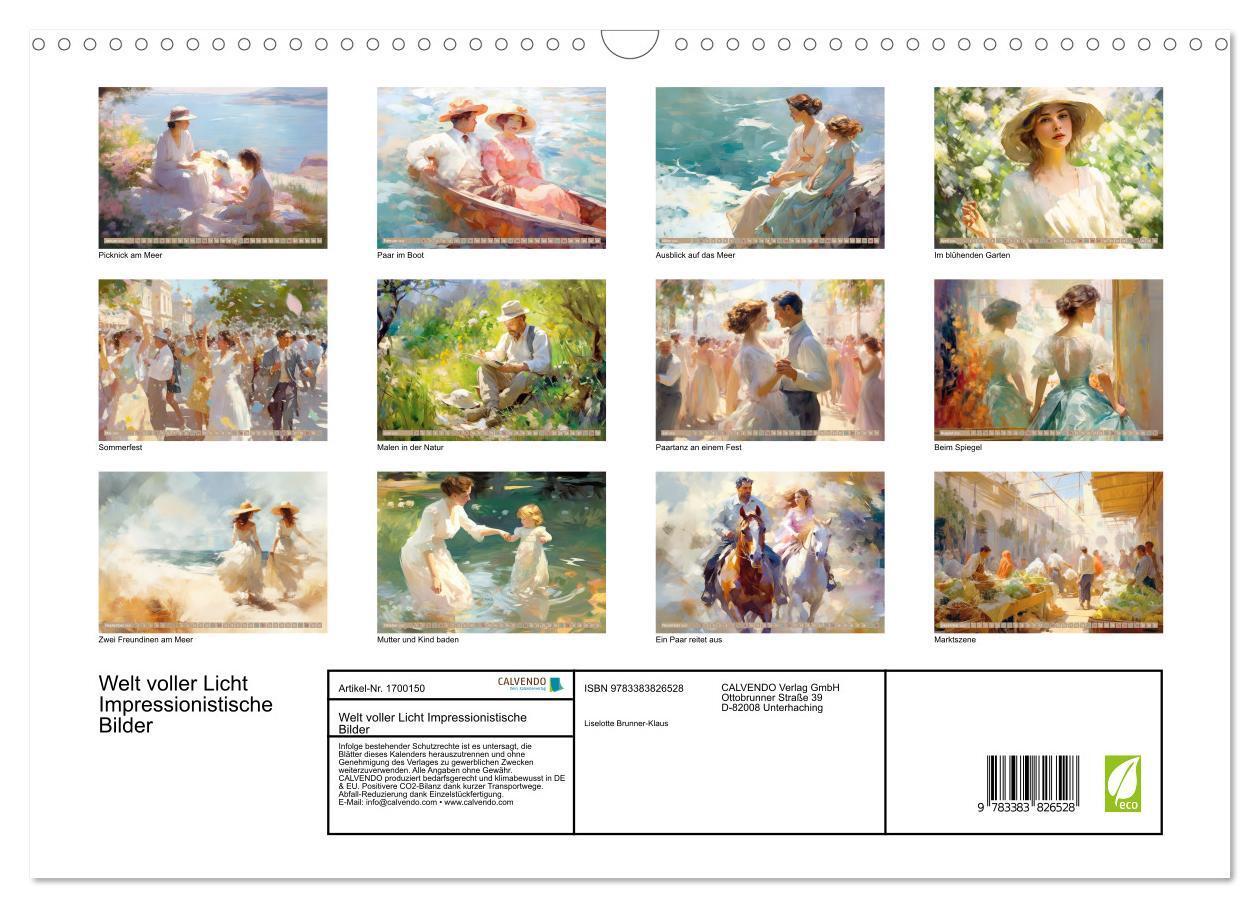 Bild: 9783383826528 | Welt voller Licht Impressionistische Bilder (Wandkalender 2025 DIN...