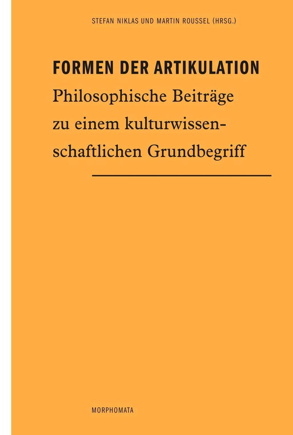 Cover: 9783770556083 | Formen der Artikulation | Buch | 144 S. | Deutsch | 2013